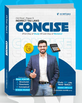 CA Final Indirect Tax Laws Concise (Concept Books) by CA Siddhesh Valimbe